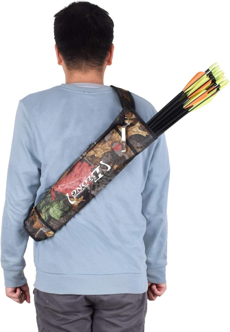 Yls Archery Hip and Back Quiver for Arrows - Black Arrow Quiver for Kids and Adults - Adjustable Arrow Holder with a Padded Strap and Belt Clip - Archery Accessories for Field and Practice - Image 4